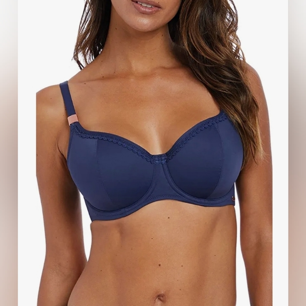 NEW Fantasie Womens Marseille Balcony Bikini Swim Top 36GG Twilight